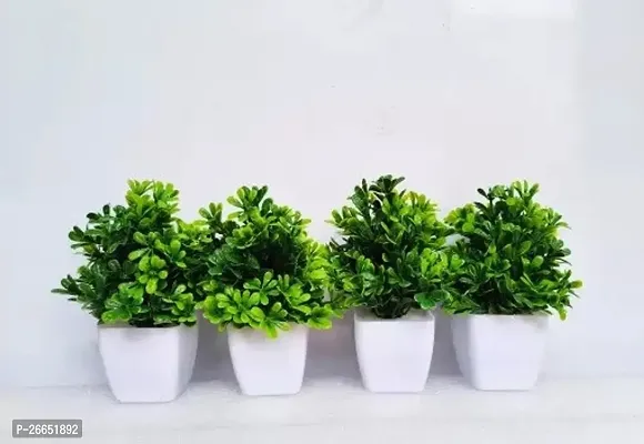 Green Grassfull Decorative Artificial Natural Beauty Plants Pack Of 4 ,Size - 15 Cm