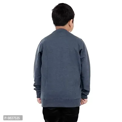 Dunamis Presents Kids Sweat Shirts | Vertical Striped | Stylish and Comfortable | 100% Cotton | Denim | 11-12 Years-thumb4