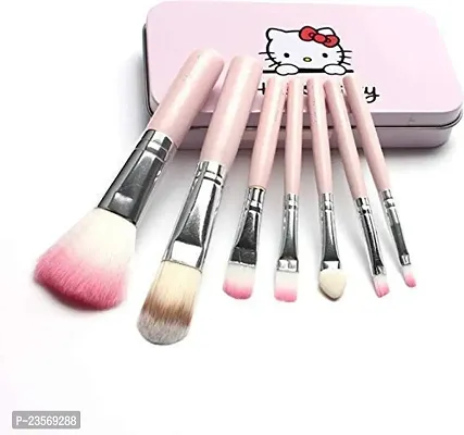 Women's  Girl's TYA Fashion 6155 Multicolour Makeup Kit and 7 Pink Makeup Brushes Set, 36H Black Eyeliner, 5 Shades Lipstick with 2 Pink Beauty Blenders - (Pack of 12)-thumb3