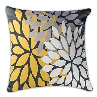 Designer Satin Printed Square Shaped Cushion Covers - Set of 5-thumb4