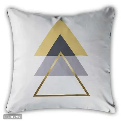 Designer Satin Printed Square Shaped Cushion Covers - Set of 5-thumb2