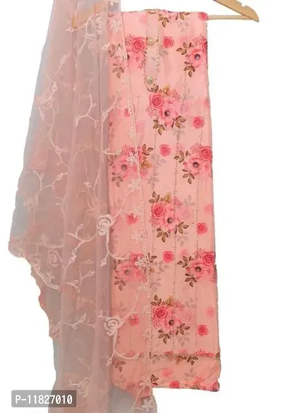 Beautiful Art Silk Unstitched Dress Material For Women