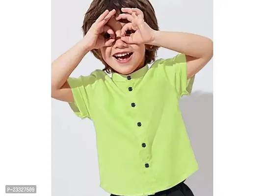 Beautiful Multicoloured Cotton Blend Casual Shirt For Boys-thumb0