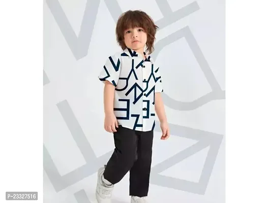 Beautiful Multicoloured Cotton Blend Casual Shirt For Boys-thumb0