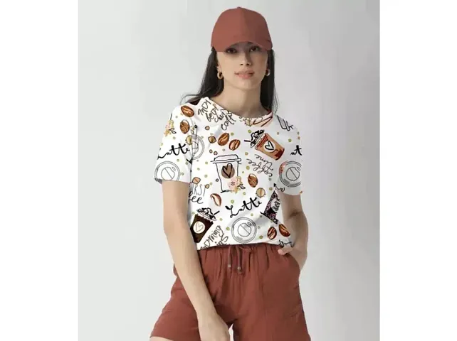 Printed Crop Top/Crop T-Shirt For Women