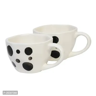 Useful Stoneware Handmade Premium Ceramic Tea Cups And Coffee Mugs- Pack Of 2-thumb0