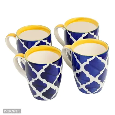 Useful Handcrafted Ceramic Coffee Mug Tea Cup- Pack Of 4