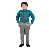 Boys Stylish Partywear 3 Piece Blazer Suit-thumb2