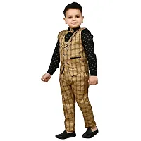 Boys Stylish Partywear 3 Piece Blazer Suit-thumb4