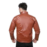 ZAFRA Men Solid Casual Jacket (Brown, Z-BJ-06)-thumb2