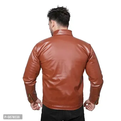 ZAFRA Men Solid Casual Jacket (Brown, Z-BJ-06)-thumb3