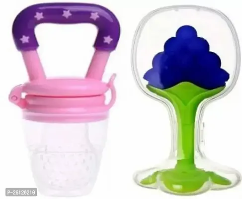Baby Fruit Teether/Teething Toy With Fruit Nibbler/Pacifier For Lil Infant Teether And Feeder