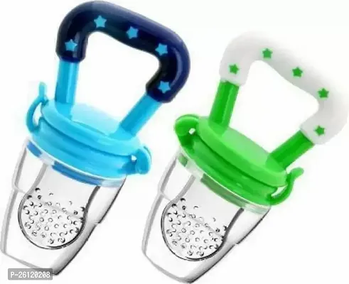 nbsp;Baby Food And Fruit Feeder Pacifier, Baby Silicone Food And Juice Nibbler Teether And Feeder Pack Of 2-thumb0