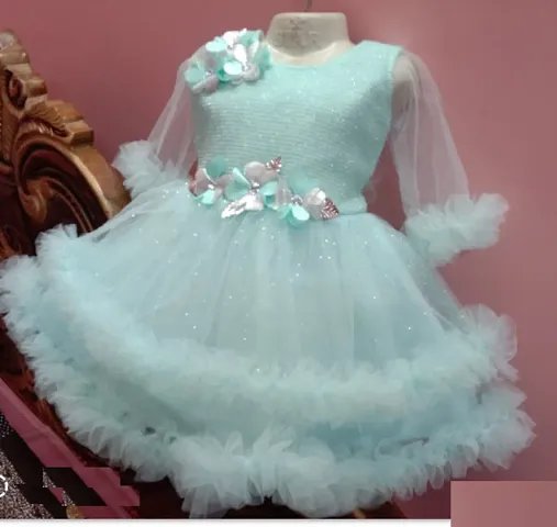 Fabulous Net Frock For Girls