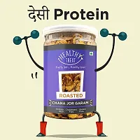 Healthy Treat Roasted Chana Jor Garam Combo 400 Gm ( Pack Of 2 , Each 200 Gm)  Oil-Free I Protein-Rich  Gluten Free  Vegan-thumb2