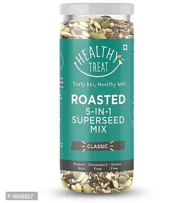 Healthy Treat Roasted 5 In 1 Superseed Mix (150 Gm)  Immunity Booster  Gluten Free, Vegan