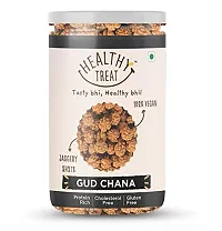 Healthy Treat Gur Chana And Gur Saunf Combo 400 Gm (Pack Of 2 - 200 Gm Each)  Jaggery Coated Snacks  Immunity Booster-thumb3