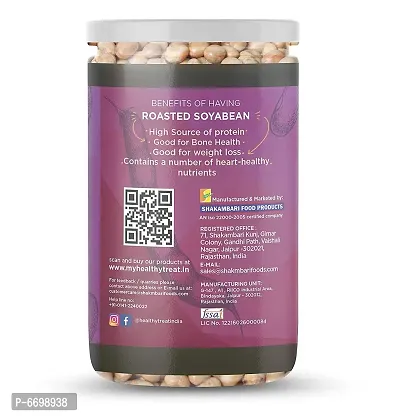 Healthy Treat Roasted Soyabean - Protein Rich 200 Gm I Oil-Free, Roasted, Ready-To-Eat Snack I High In Protein, Fibre  Carbs-thumb3