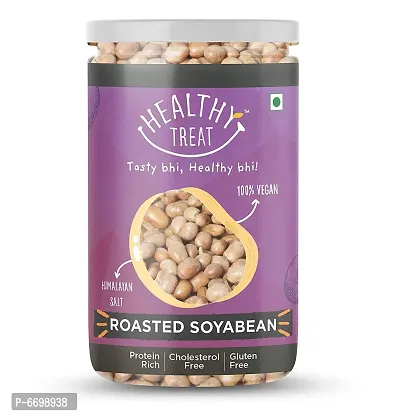 Healthy Treat Roasted Soyabean - Protein Rich 200 Gm I Oil-Free, Roasted, Ready-To-Eat Snack I High In Protein, Fibre  Carbs