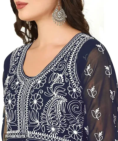 Women Stylish   Embroidered Georgette Kurta-thumb2