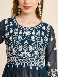 Women Stylish   Embroidered Georgette Kurta-thumb1