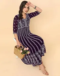 Women Stylish   Embroidered Georgette Kurta-thumb2