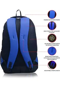 Standard Bags for Men and Women, Waterproof Backpack for college, Office, Travel (Blue)-thumb1