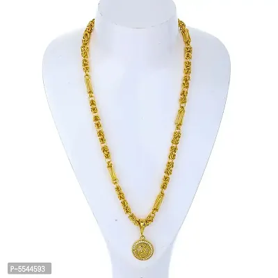 Gold Plated Chain With Pendant For Men