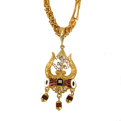 Beautiful Religious Pendant with Golden Chain