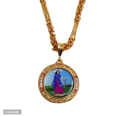 Dipali Jay Mogal Ma Pendant Chain Gold Plated, Necklace For Men/Boys