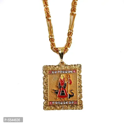 Dipali Jay Mogal Ma Pendant Chain Gold Plated, Necklace For Men/Boys