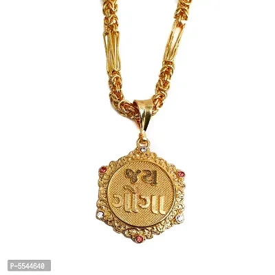 Dipali Jay Goga Pendant Chain Gold Plated, Necklace For Men/Boys