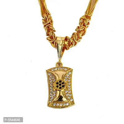 Dipali Pendant Chain Gold Plated, Necklace For Men/Boys-thumb0
