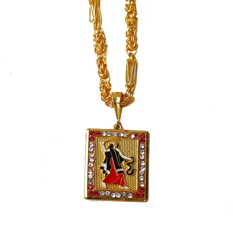 Deities Pendant Locket  with Gold Plated Chain