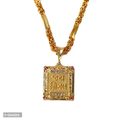 Dipali Jay Mogal Ma Pendant Chain Gold Plated, Necklace For Men/Boys-thumb0