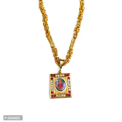 Dipali Jay Khodiyar Ma Pendant Chain Gold Plated, Necklace For Men/Boys