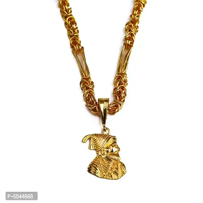 Dipali Ramdev Pir Pendant Chain Gold Plated, Necklace For Men/Boys-thumb0