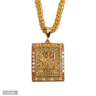 Dipali Jay Murlidhar Pendant,Locket Gold Plated With Chain In God Pendant For Men-thumb0