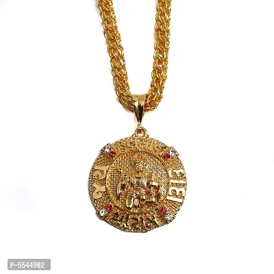 Dipali Jay Hanuman Dada Pendant,Locket Gold Plated With Chain In God Pendant For Men