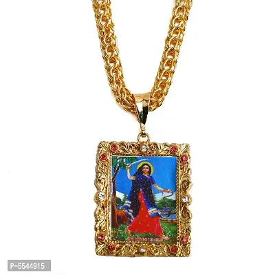 Dipali Jay Khodiyar Ma Pendant,Locket Gold Plated With Chain In God Pendant For Men