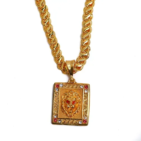 Charming Gold Plated Chain with God Pendants