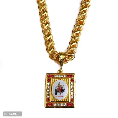 Dipali Jay Vihat Ma God Pendants For Men Gold Plated Chain Pendant For Men-thumb0