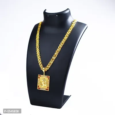 Dipali Om God Pendants For Men Gold Plated Chain Pendant For Men