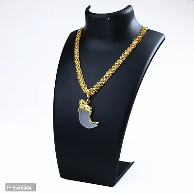 Dipali Pendants For Men Gold Plated Chain Pendant For Men