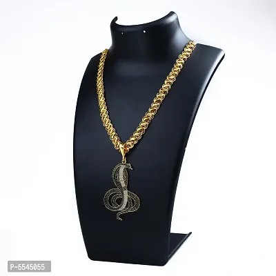 Dipali Nagdevta God Pendants For Men Gold Plated Chain Pendant For Men-thumb0