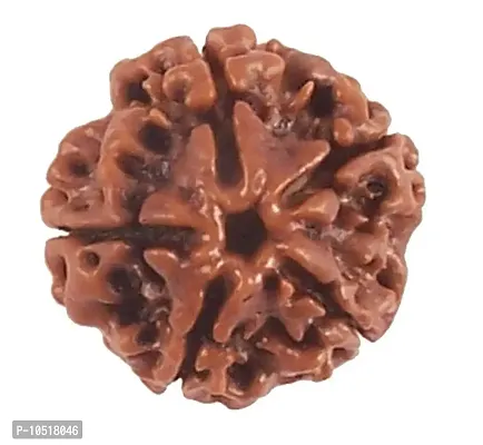 CHEZEL? 5 MUKHI Nepal RUDRAKSHA (5 Faced) Lab Certified Nepal Bead Sinks in Water for Unisex Wearing-thumb0