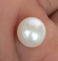 CHEZEL? Natural Pearl Stone Moti Mukta gem for Moon Planet (Pearl 12 cts)-thumb1