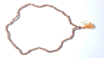 CHEZEL 5 Mukhi Rudraksha Mala in 108+1 Beads (Brown)-thumb1