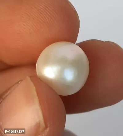 CHEZEL? Natural Pearl Stone Mukta Moti gem for Moon Planet (Pearl 10 cts)-thumb4