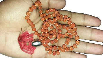 CHEZEL? Combo of Parad gutika Rasamani rudraksha mala 108 +1 with Lab Certified 6 mukhi rudraksha (Multicolor)-thumb1